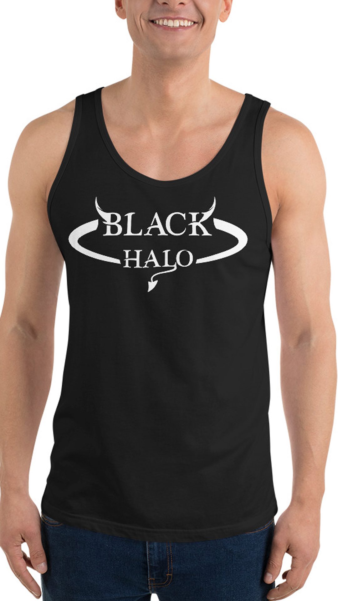 Black Halo White Logo Men's Shirt